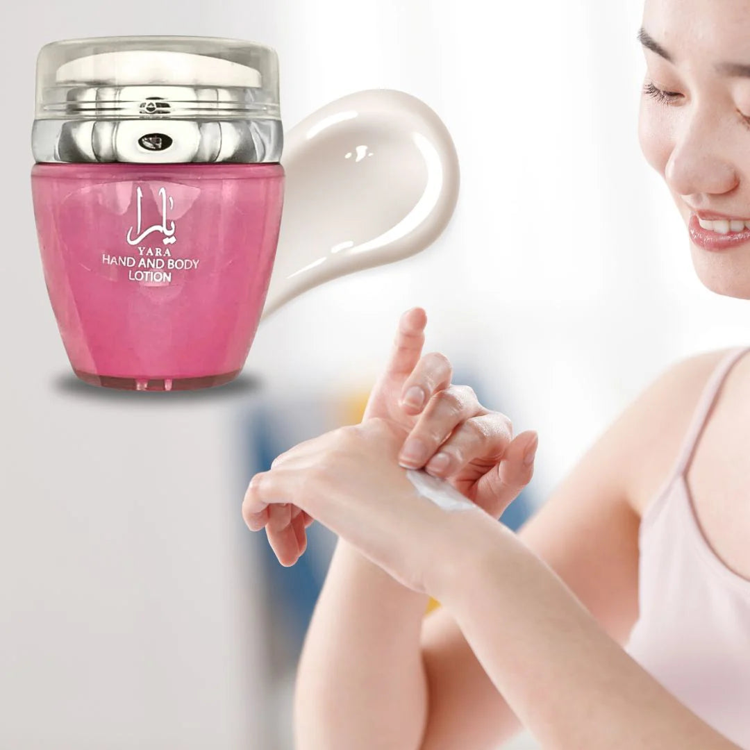 CREME YARA ROSE HAND AND BODY LOTION - LATTAFA
