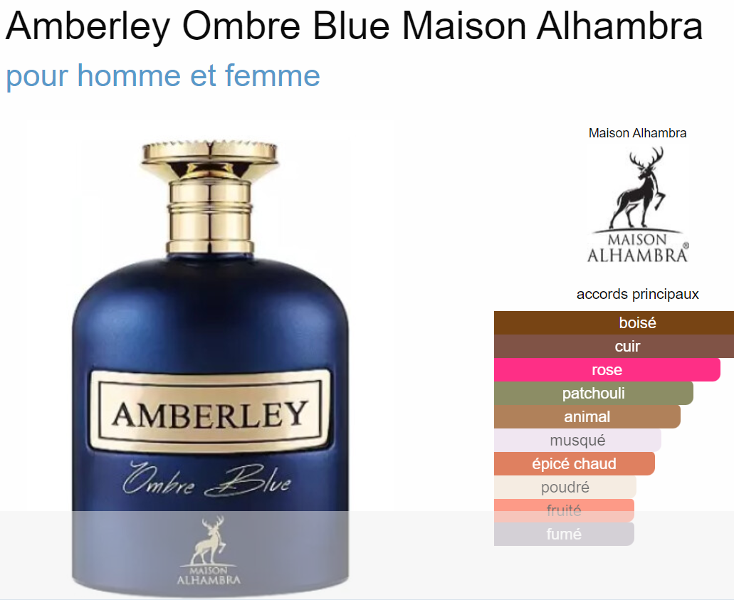 AMBERLY OMBRE BLEU - EAU DE PARFUM 100 ML