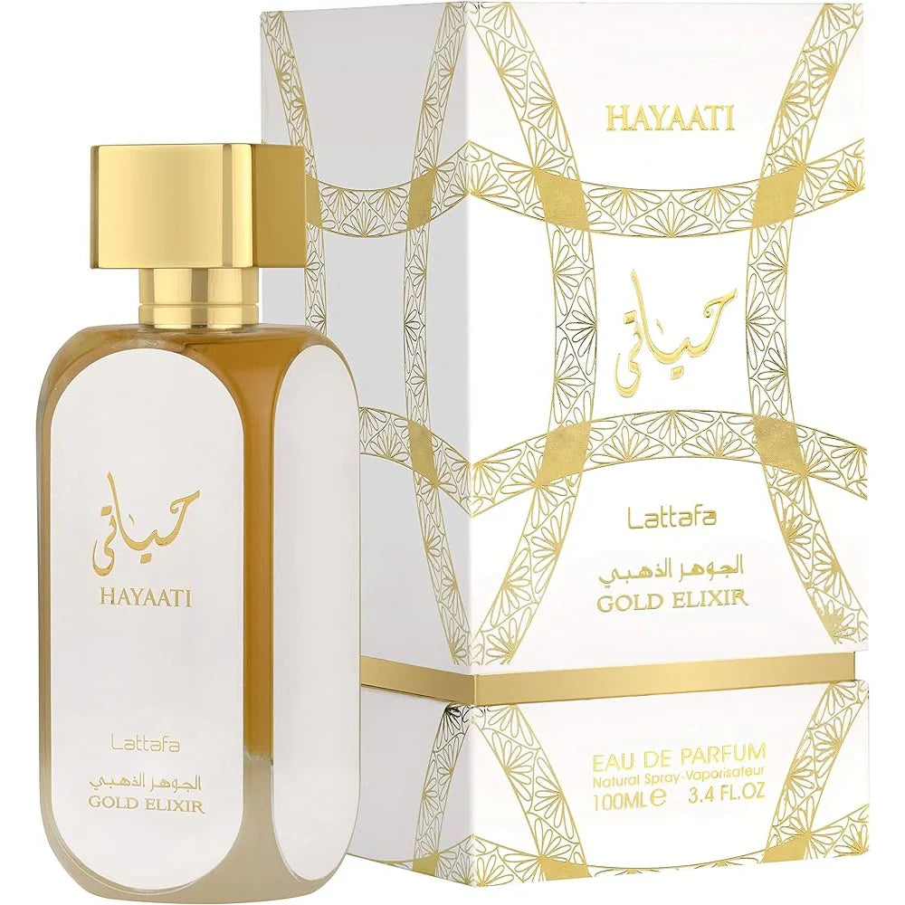 Hayaati Gold Elixir Lattafa Perfumes pour homme et femme 100 ML