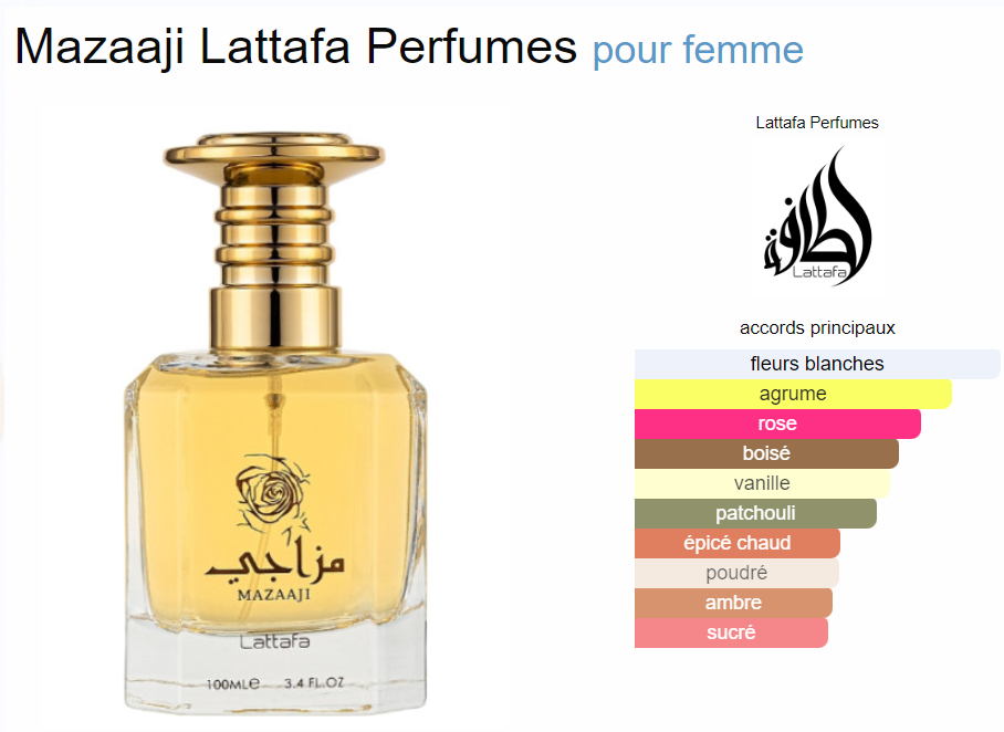 Eau de Parfum Mazaaji – Lattafa – 100ml