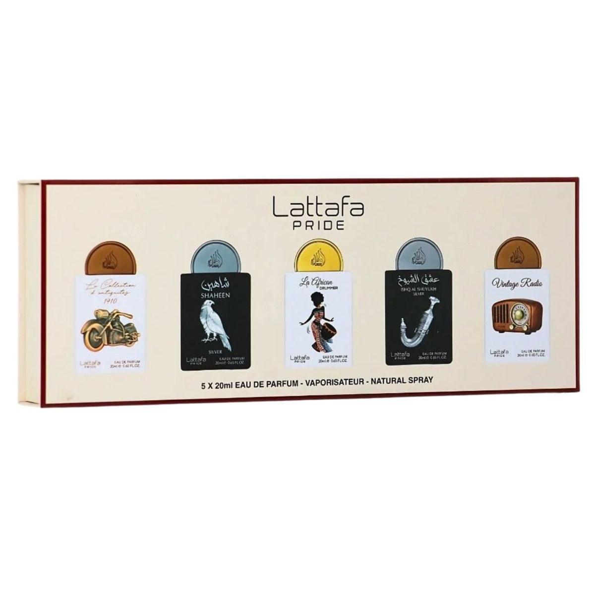 GIFT Lattafa Pride Eau de Parfum Coffret Cadeau Collection No.5 (5 x 20 ml) (Coffret Cadeau)