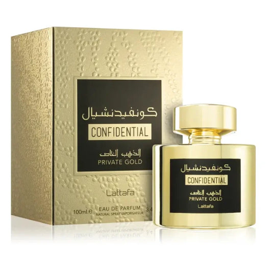 Lattafa
Confidential Private Gold Lattafa Eau de Parfum Unisexe