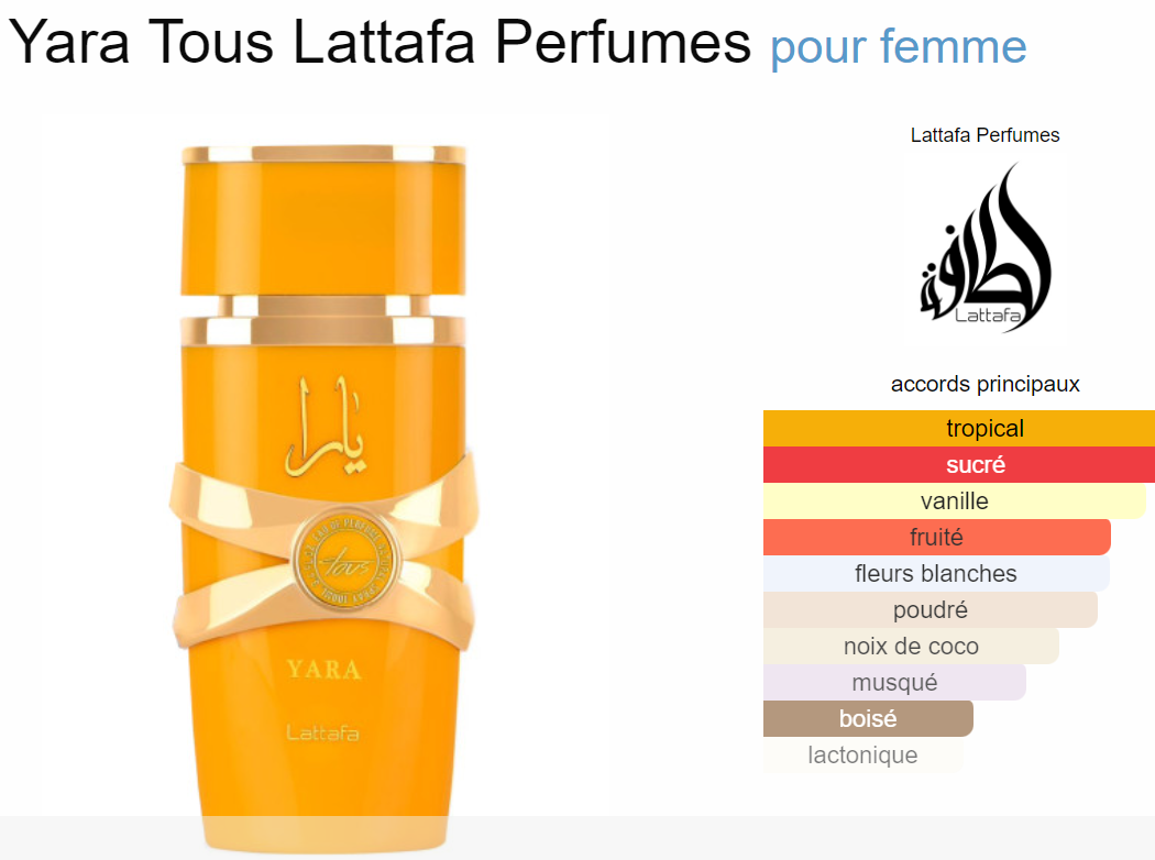 Yara Tous - pour femme - Eau de parfum 100ML